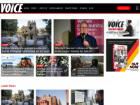 voice-online.co.uk Webseite Vorschau