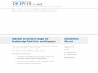 isopor.de Webseite Vorschau