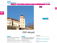 fdp-unterfranken.de Webseite Vorschau