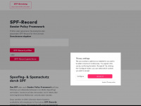 spf-record.de Webseite Vorschau