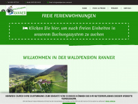 waldpension-ranner.at Webseite Vorschau