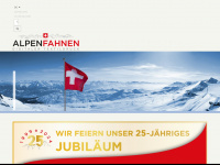 alpenfahnen.ch Webseite Vorschau