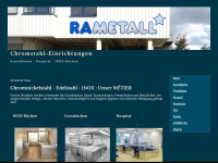 rametall.ch Webseite Vorschau