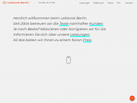lektorat-berlin.com Webseite Vorschau