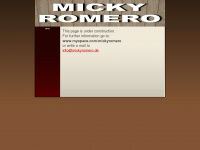 mickyromero.de Webseite Vorschau