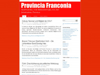 provinciafranconia.wordpress.com Webseite Vorschau