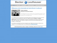 becker-leutheuser.de Webseite Vorschau