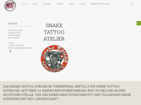 snake-tattoo.ch Webseite Vorschau