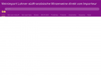 lohner-weinimport.de Webseite Vorschau