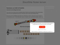 blockflöte-noten-lernen.de Webseite Vorschau