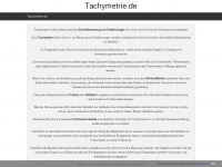 tachymetrie.de Webseite Vorschau