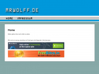 mrwolff.de Webseite Vorschau