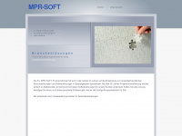 mpr-soft.com Webseite Vorschau