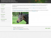 pferdezucht-rodatal.de Webseite Vorschau
