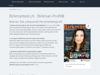 birkmantest.ch Webseite Vorschau