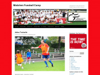 maedchenfussballcamp.com Webseite Vorschau