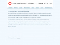 punchingball-coaching.de Webseite Vorschau