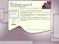 weddinghomepages.de Webseite Vorschau