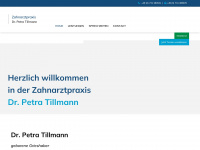 zahnarzt-tillmann.de Webseite Vorschau
