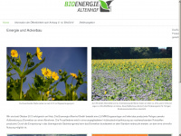 bioenergie-altenhof.de Webseite Vorschau