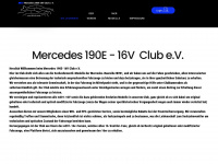 190e-16v-club.de Webseite Vorschau