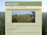baumzeit.info Webseite Vorschau