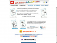 schreibschriften.ch Webseite Vorschau