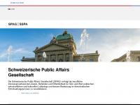 public-affairs.ch Webseite Vorschau