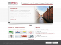 pr-affairs.de Webseite Vorschau