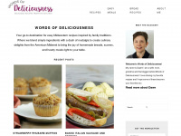 wordsofdeliciousness.com Webseite Vorschau