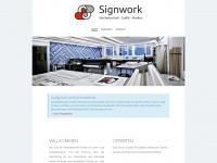 signwork.ch Webseite Vorschau