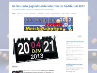 djm-tischtennis-2013.de Webseite Vorschau