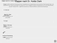 zapper-hulda-clark.de Webseite Vorschau