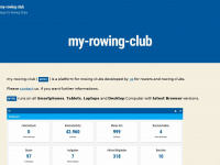 my-rowing-club.com Webseite Vorschau