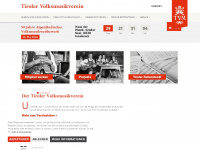 tiroler-volksmusikverein.at Webseite Vorschau