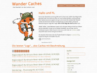 wander-caches.de Webseite Vorschau