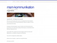 msm-kommunikation.de Webseite Vorschau
