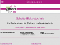 schulteelektrotechnik.de Webseite Vorschau