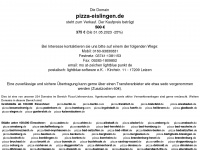 pizza-eislingen.de Webseite Vorschau