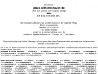 pizza-wilhelmshaven.de Webseite Vorschau