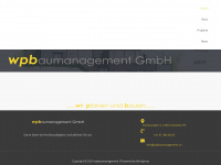 wpbaumanagement.ch Webseite Vorschau
