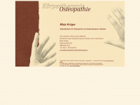 osteopathie-koerpertherapie.de Webseite Vorschau