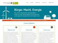 buergerenergie-buxtehude.de Webseite Vorschau
