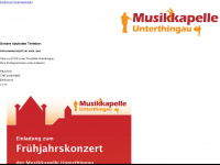 musikkapelle-unterthingau.de Webseite Vorschau