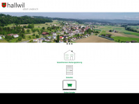 hallwil.ch Webseite Vorschau