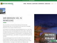 beton-eisack.it Webseite Vorschau