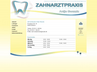 zahnarztpraxis-gwozdz.de Webseite Vorschau