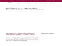 physical-instruments.fr Webseite Vorschau