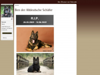 schaeferhund-ben.com Webseite Vorschau