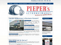 piepers-getraenkemarkt.de Webseite Vorschau